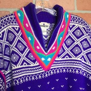 Vintage 80s 90s Obermeyer mens sweater XL (R58)